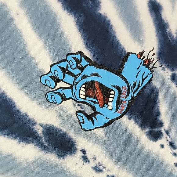 DEADSTOCK w/ tags. Santa Cruz. Screaming Hand. Tyedye.  Men's Large. - Picture 8 of 15